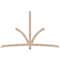 Ekena Millwork Davenport Smooth Timber Gable Bracket, Douglas Fir, 96"W x 60"H x 3 1/2"D x 3 1/2"F, 15/12 Pitch GBW096X60X0404DAV00SDF - alternate 1